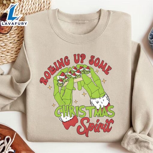 Rolling Up Some Christmas Spirit Grinch Shirt