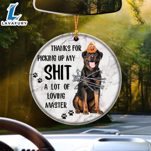 Christmas 2024  Rottweiler A Lot Of Loving Master Ornament, Gift For Christmas