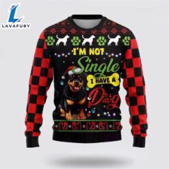 Rottweiler Dog Ugly Christmas Sweater For Men And Women  Gift Dog Loves