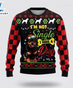 Rottweiler Dog Ugly Christmas Sweater For Men And Women  Gift Dog Loves