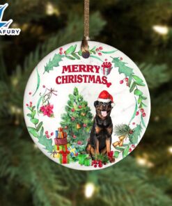 Christmas 2024 Rottweiler Tree Merry…