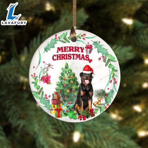 Christmas 2024  Rottweiler Tree Merry Christmas Ornament, Gift For Christmas