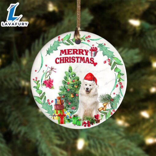 Christmas 2024  Samoyed Tree Merry Christmas Ornament, Gift For Christmas