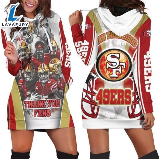 San Francisco 49Ers Thank You Fans NFC West Division Super Bowl Hoodie Dress