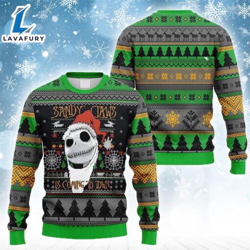 Sandy Claws Is Coming To Town Ugly Sweater