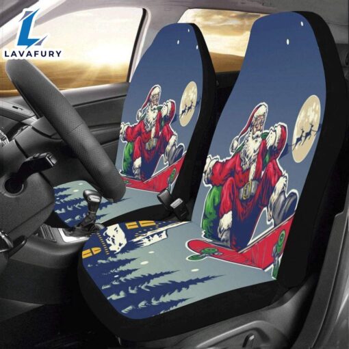 Santa Claus Is Coming Car Seat Covers  Car Decor