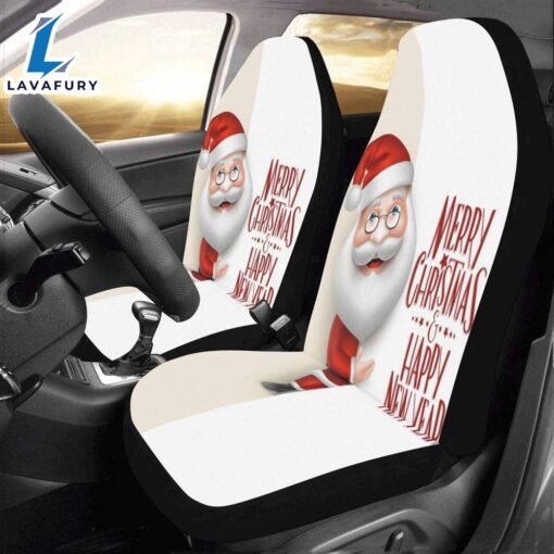 Santa Claus Merry Christmas Car Seat Covers  Car Decor