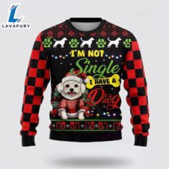 Santa Maltese Dog Ugly Christmas Sweater For Men And Women  Gift Dog Loves