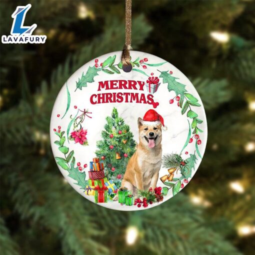 Christmas 2024  Shiba-Inu Tree Merry Christmas Ornament, Gift For Christmas