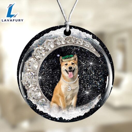 Christmas 2024  Shiba-Inu With Crown Diamond Ornament, Gift For Christmas