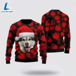 Siberian Husky Ornament Christmas Ugly Christmas Sweater For Men And Women  Gift Dog Loves