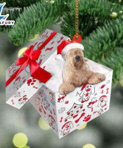 Soft-Coated-Wheaten-Terrier In Gift Box Christmas…