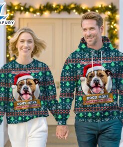 Staffordshire Bull Terrier Dog Make Christmas Magical Christmas Sweatshirt & Hoodie   Gift Christmas