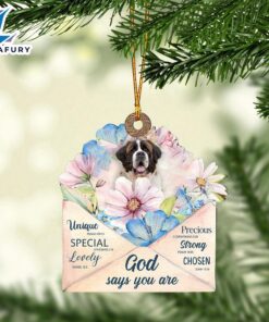 St-Bernard God Says You Ornament,…