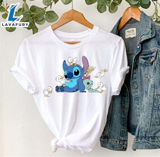 Stitch and Birds Shirt, Disney Ohana Shirt, Disney Toodler Stitch Shirt, Lilo and Stitch Shirt, Disneyland Trip Shirt