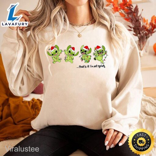 Stitch Grinch Christmas Sweatshirt  Merry Christmas Shirt