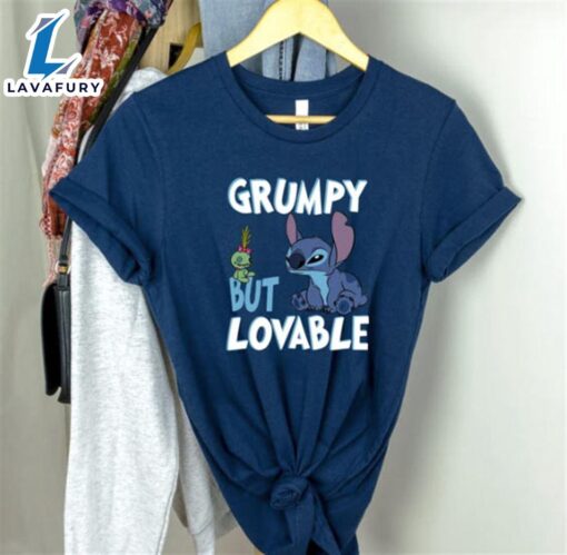 Stitch Grumpy But Lovable Shirt, Disney Stitch Shirt, Lilo And Stitch, Disney Movie Shirt