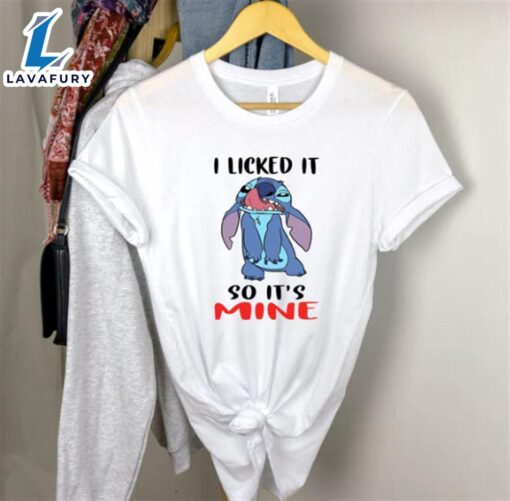 Stitch I Licked It So It’s Mine Shirt, Disney Stitch Shirt, Lilo And Stitch, Disney Movie Shirt