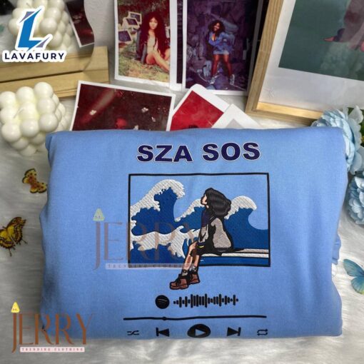 SZA Music Embroidered Sweatshirt Fashion Style 4