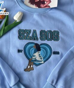 SZA Music Embroidered Sweatshirt Fashion…