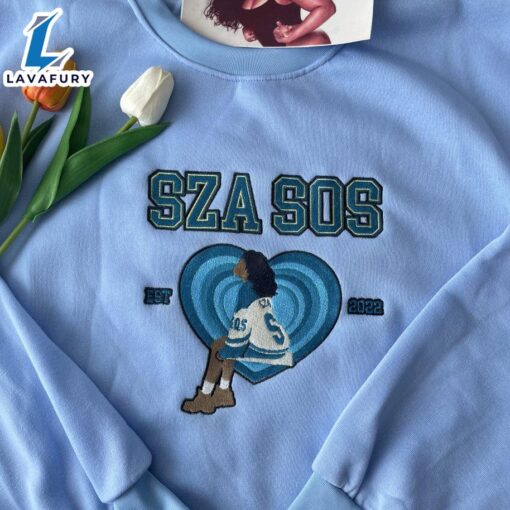 SZA Music Embroidered Sweatshirt Fashion Style