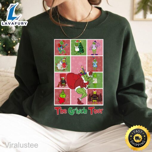 The Grinch Eras Tour Christmas Sweatshirt  Merry Christmas Shirt