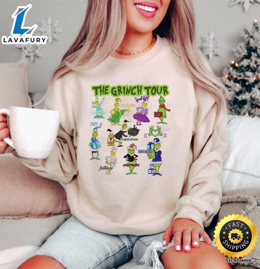 The Grinch Tour Taylor Swift Christmas Sweatshirt  Merry Christmas Shirt