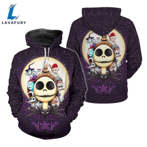 The Nightmare Before Christmas Characters Purple Hoodie & Zip Hoodie