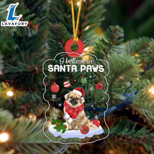 Tibetan Spaniel Christmas Ornament, Gift For Christmas Dog Loves