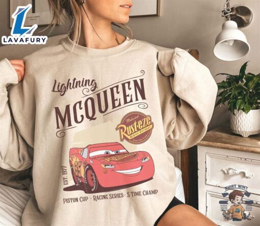 Vintage Cars Shirt Lightning Mcqueen Shirt Car Pixar Shirt Mcqueen 1977