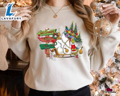 Vintage Merry Grinchmas Sweatshirt  Merry Christmas Shirt