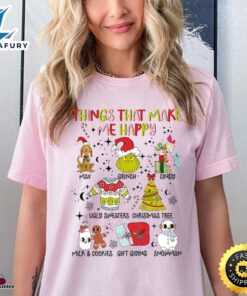 Vintage Things That Make Me Happy Christmas Grinch Sweatshirt  Merry Christmas Shirt