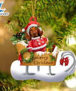 Vizsla Merry Christmas Ornament, Gift…