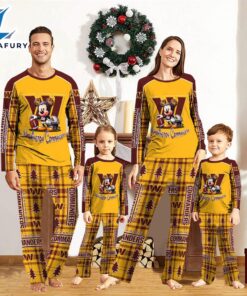 Washington Commanders Pajamas Personalized Your Name NFL And Mickey Mouse Pajamas  Gift For Christmas