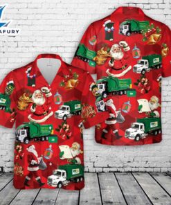 Waste Management Christmas Hawaiian Shirt…