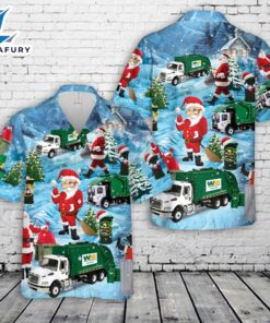 Waste Management Christmas Hawaiian Shirt…