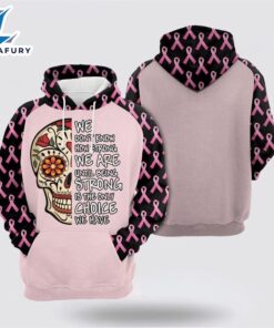 We Don’t Know How Strong We Are Sugar Skull Ribbon Pattern White Hoodie