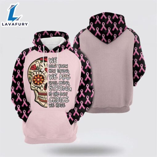 We Don’t Know How Strong We Are Sugar Skull Ribbon Pattern White Hoodie