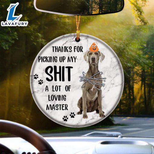 Christmas 2024  Weimaraner A Lot Of Loving Master Ornament, Gift For Christmas