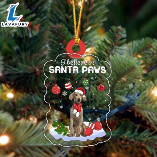 Weimaraner Christmas Ornament, Gift For Christmas Dog Loves