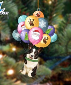 Welsh Corgi With Balloons Christmas…