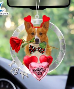 Welsh Corgi With Rose &…