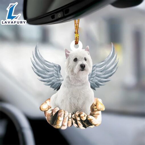 West Highland White Terrier Angel Dog Memorial Ornament, Gift For Christmas Dog Loves