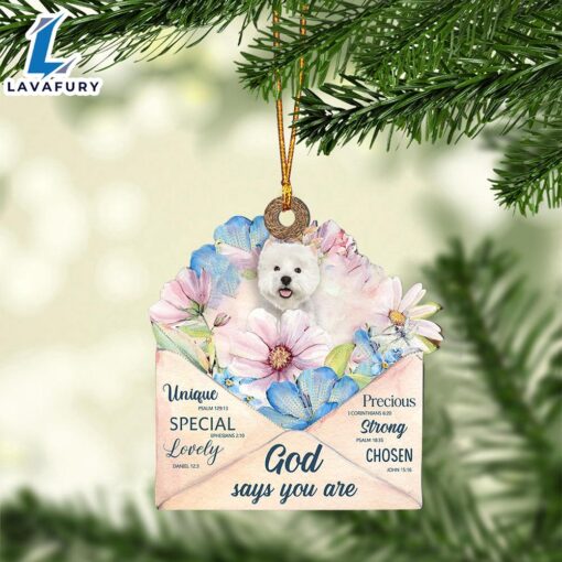 West-Highland-White-Terrier God Says You Ornament, Gift For Christmas Dog Loves