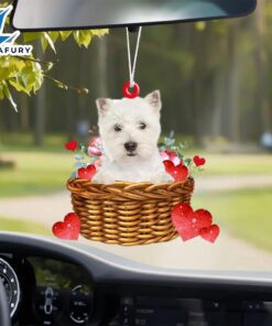 West-Highland-White-Terrier With Rose & Heart…