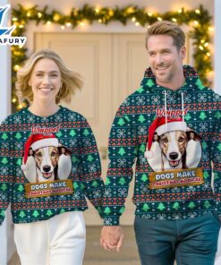 Whippet Dog Make Christmas Magical Christmas Sweatshirt & Hoodie   Gift Christmas