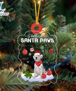 White Boxer 2 Christmas Ornament,…