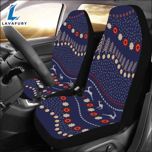 Winter Motifs Christmas Car Seat Covers  Car Decor