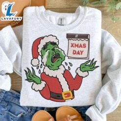 Xmas Day Embroidery Christmas SweatshirtFunny Christmas Shirt