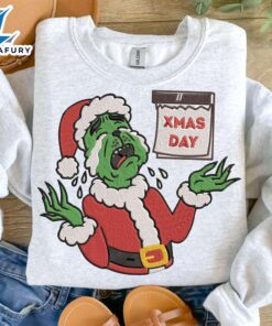 Xmas Day Embroidery Christmas SweatshirtFunny Christmas Shirt